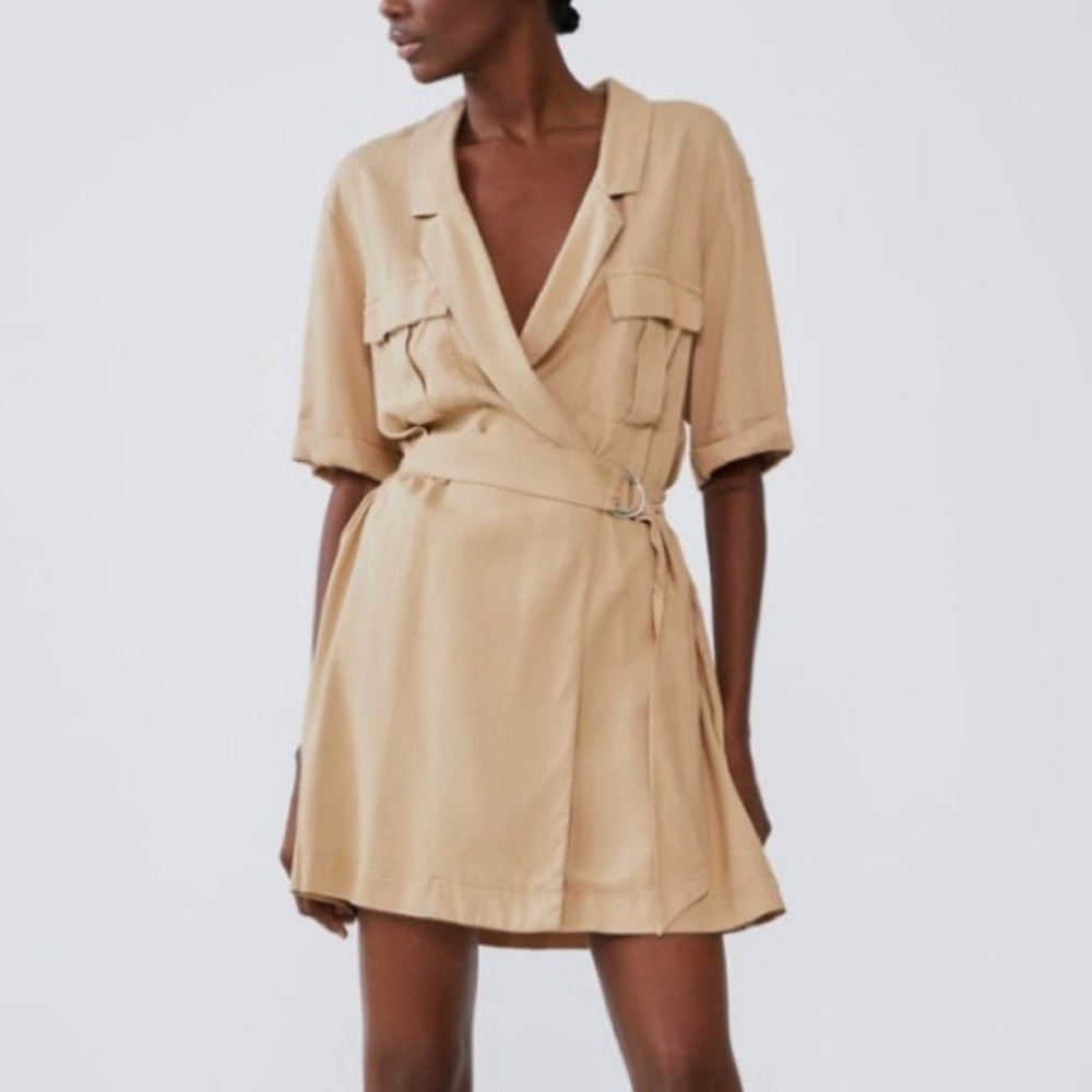 Zara mini wrap dress